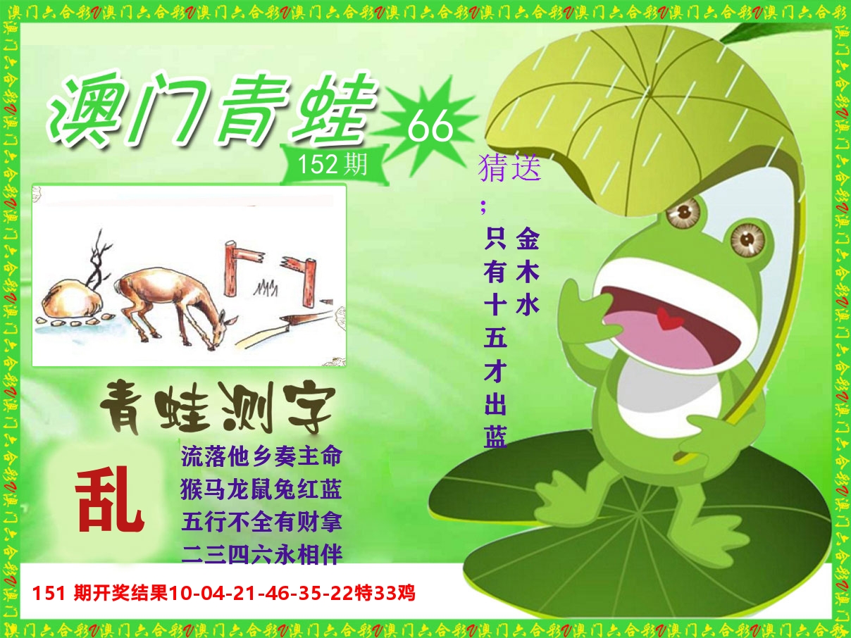 青蛙系列66 第152期