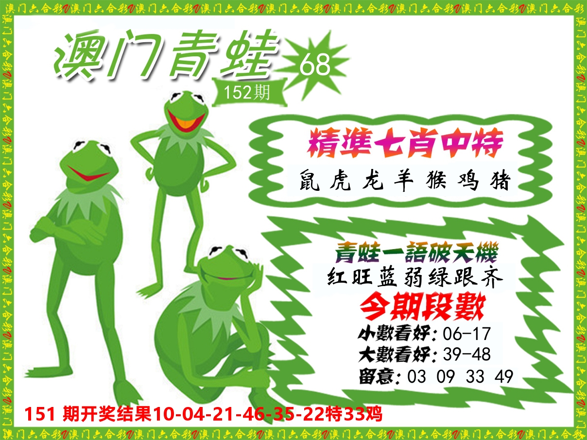 青蛙系列68 第152期