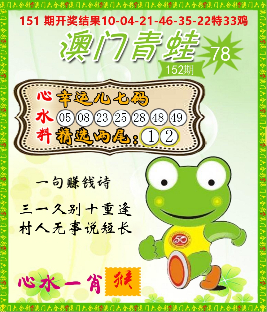 青蛙系列78 第152期