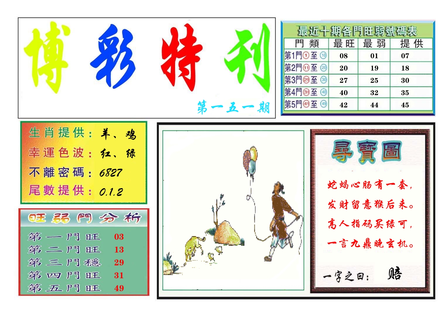 博彩特刊 第152期