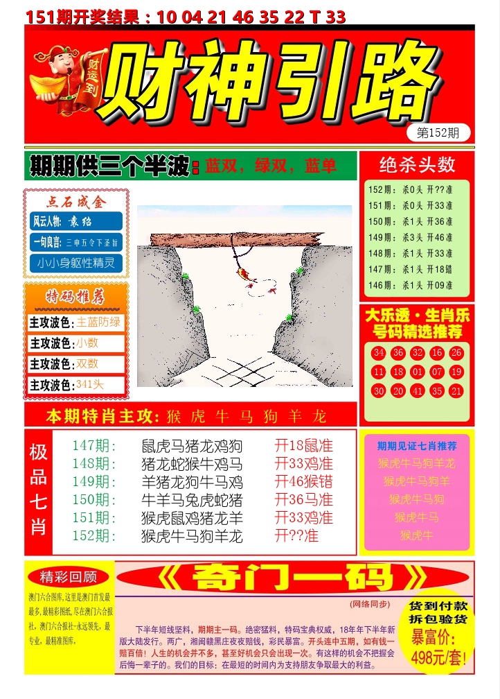 财神引路 第152期