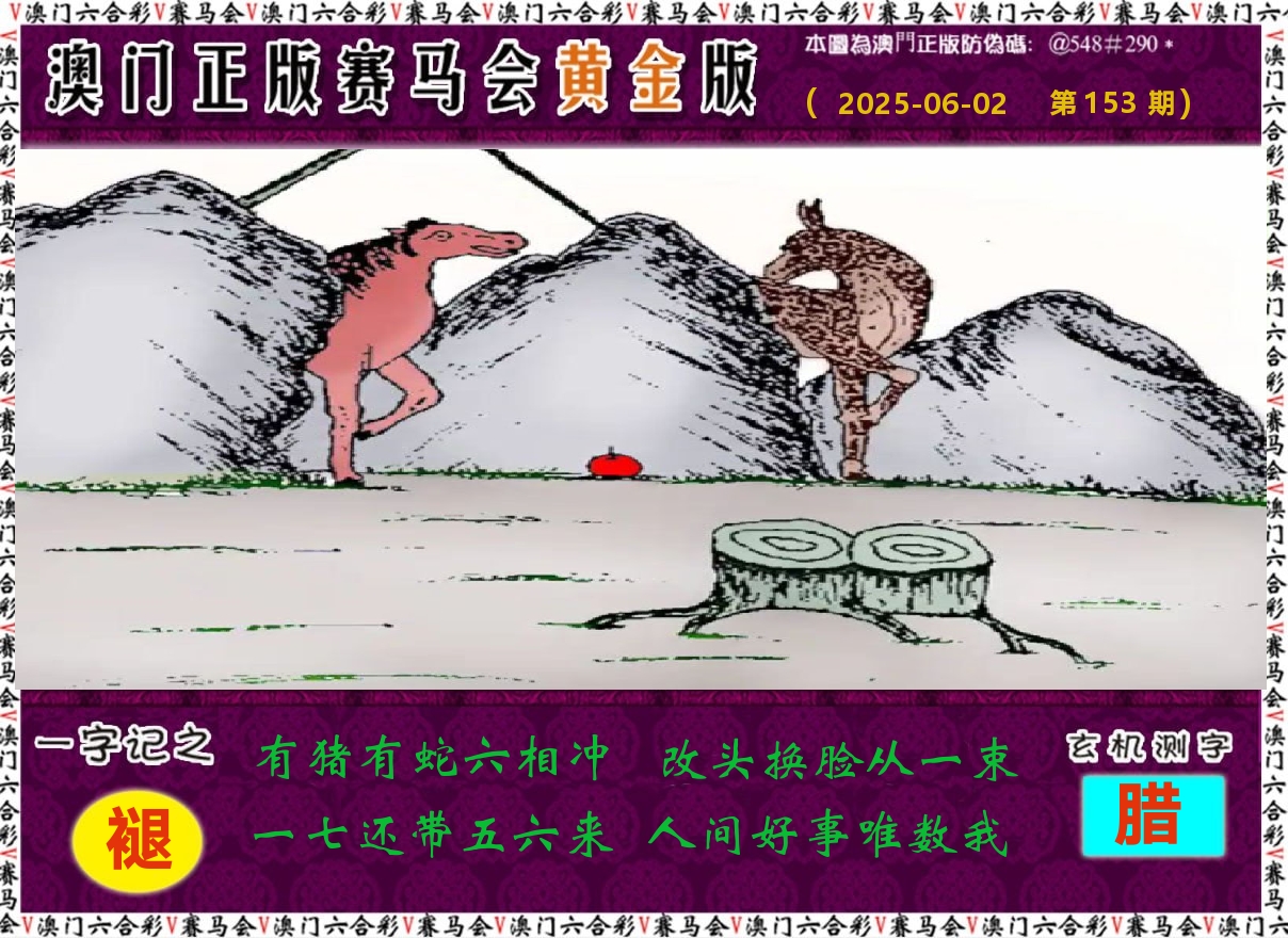 赛马会黄金版 第153期