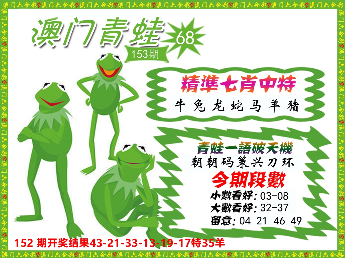 青蛙系列68 第153期