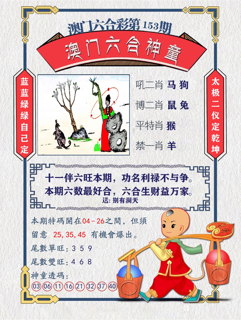 六合神童 第153期