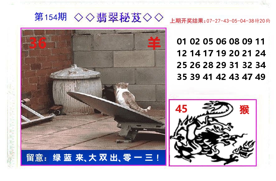 翡翠秘芨 第154期