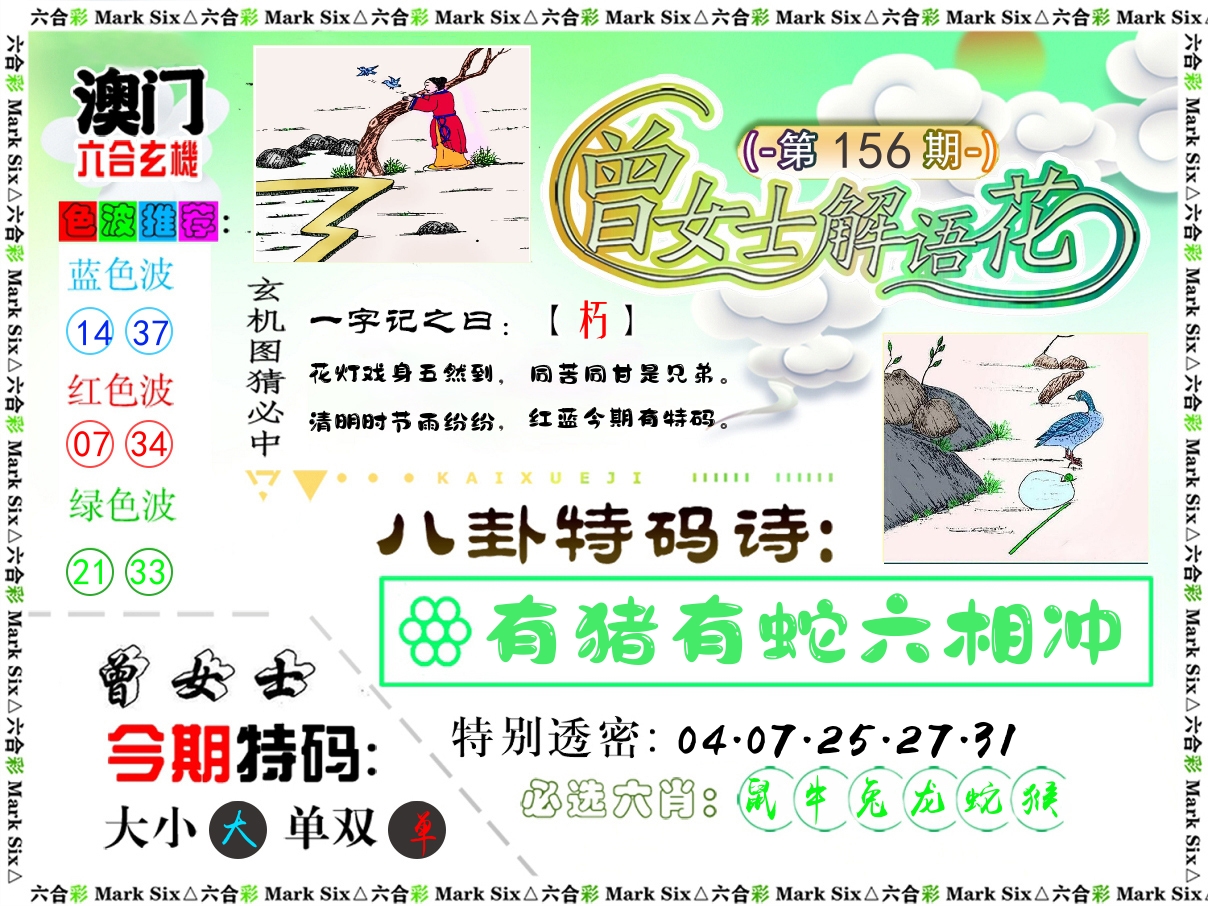 曾女士解语花 第156期