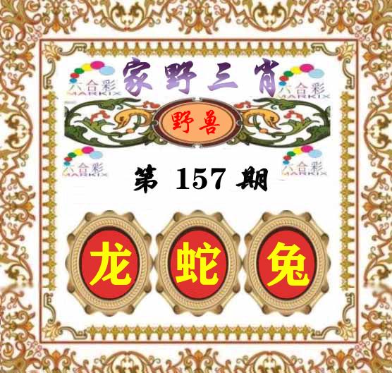 家野三肖 第157期