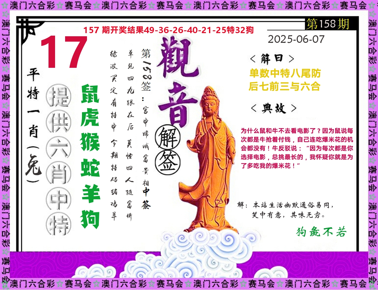 观音解签 第158期