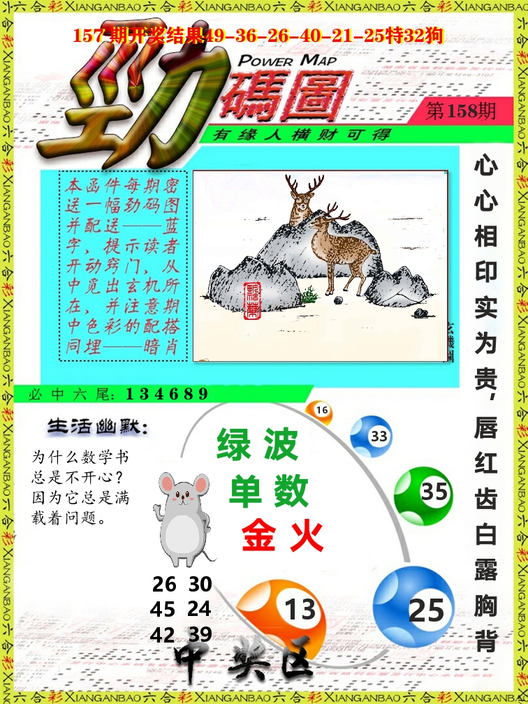 劲码图 第158期
