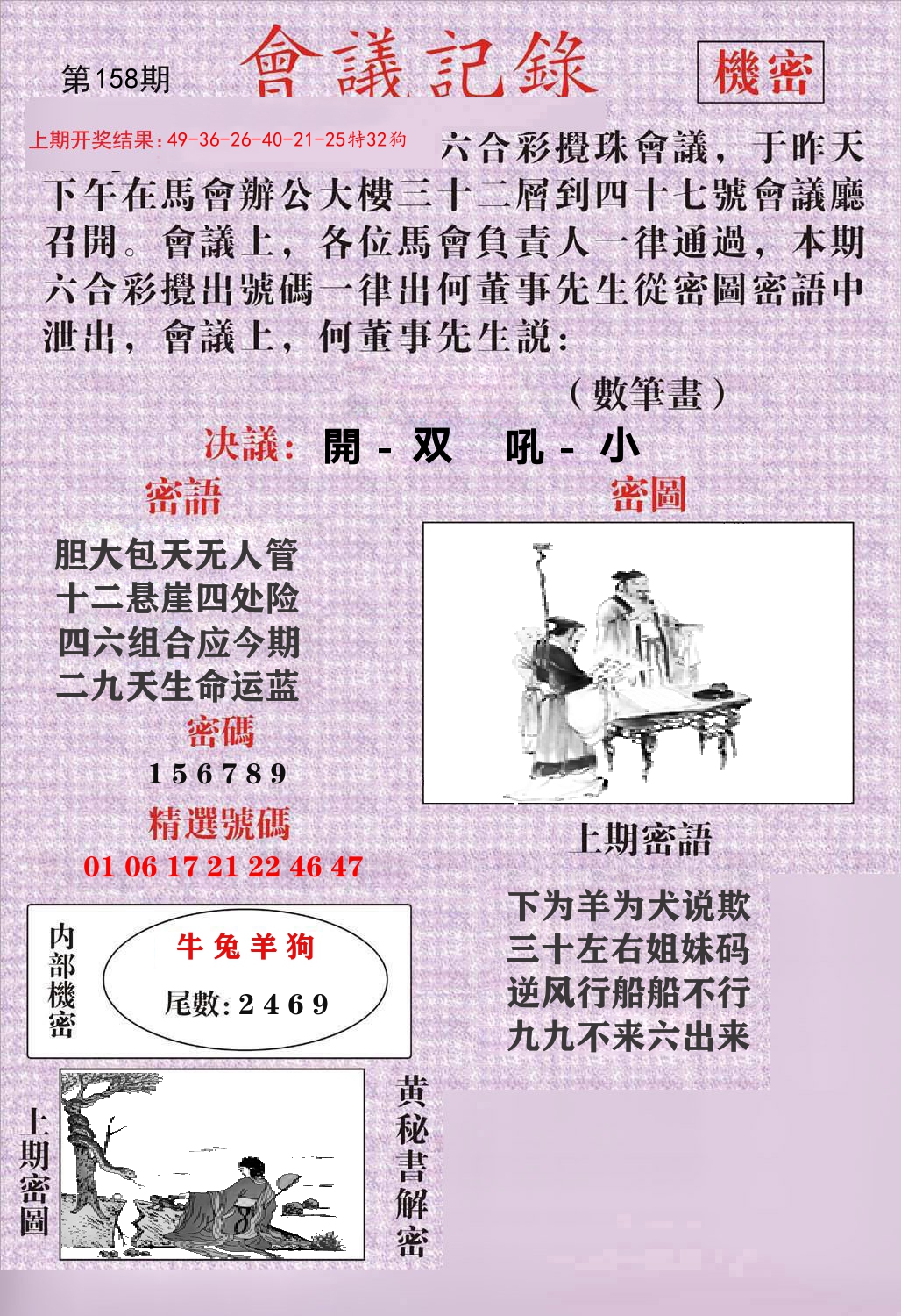 会议记录 第158期