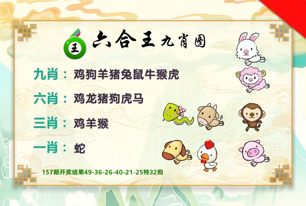 六合王九肖图 第158期