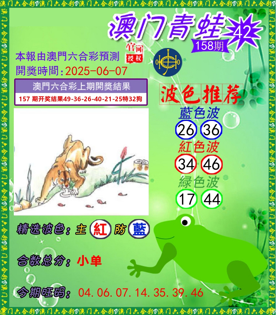 青蛙系列42 第158期