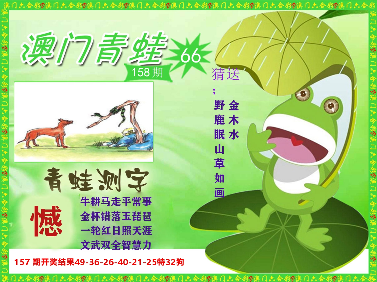 青蛙系列66 第158期