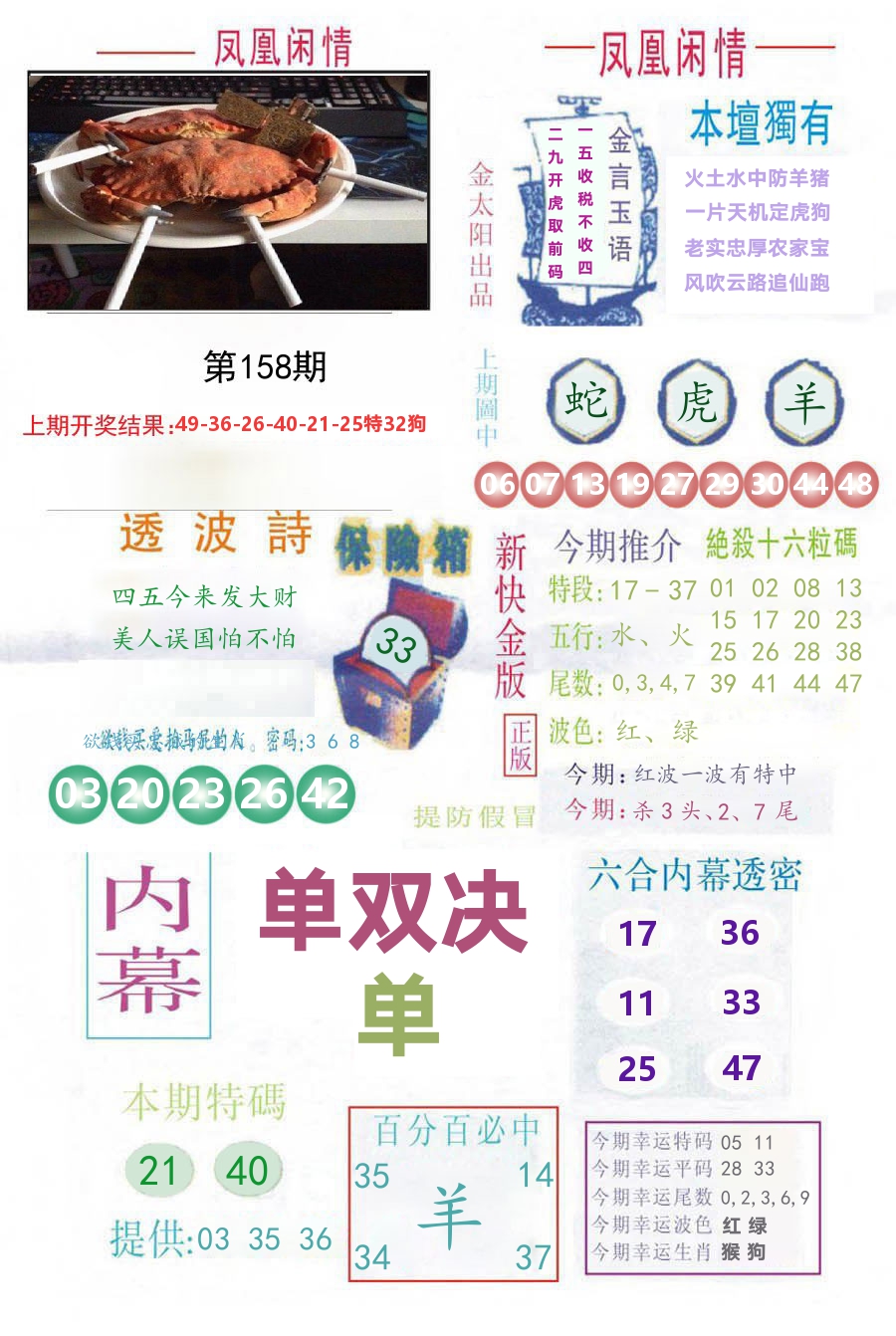 凤凰闲情 第158期