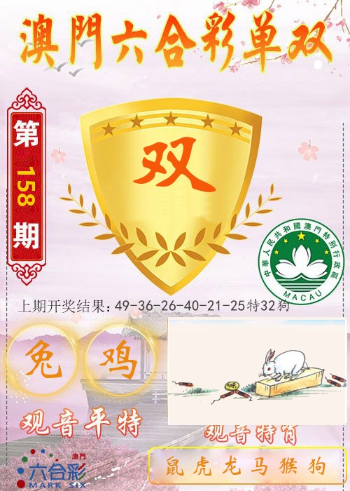 快乐六合彩单双 第158期