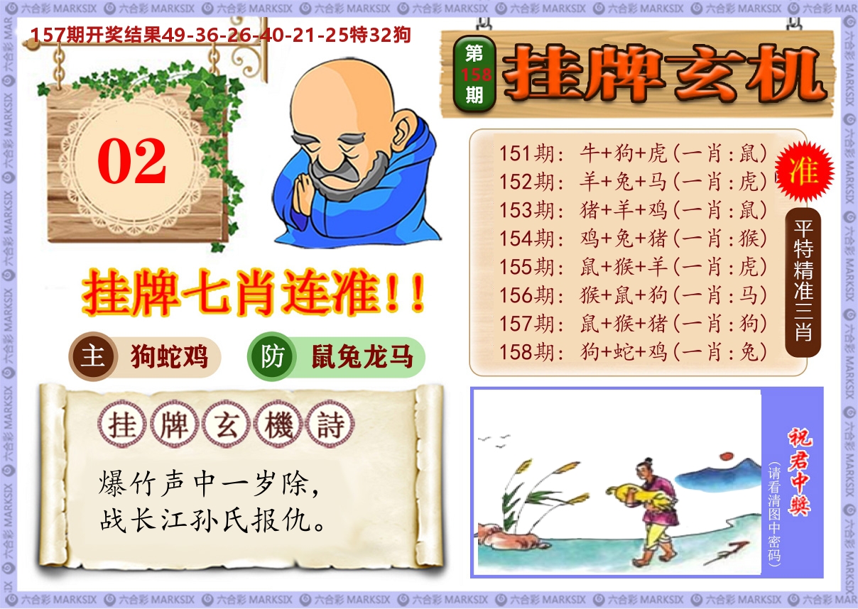 澳门挂牌玄机 第158期