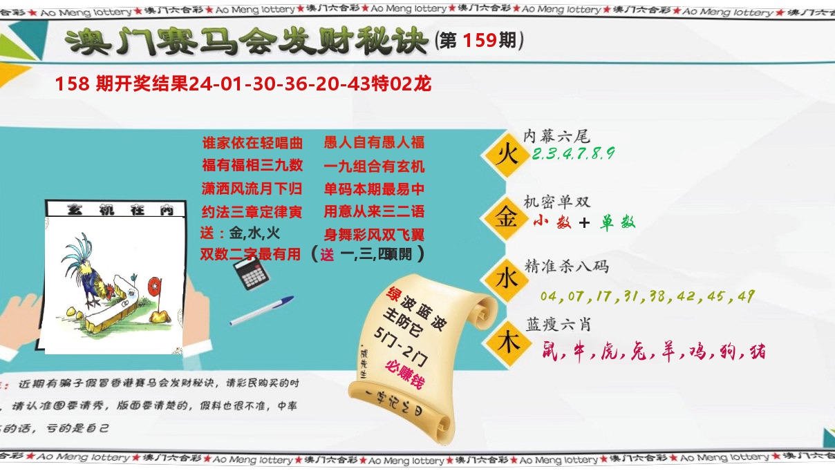 发财秘诀 第159期
