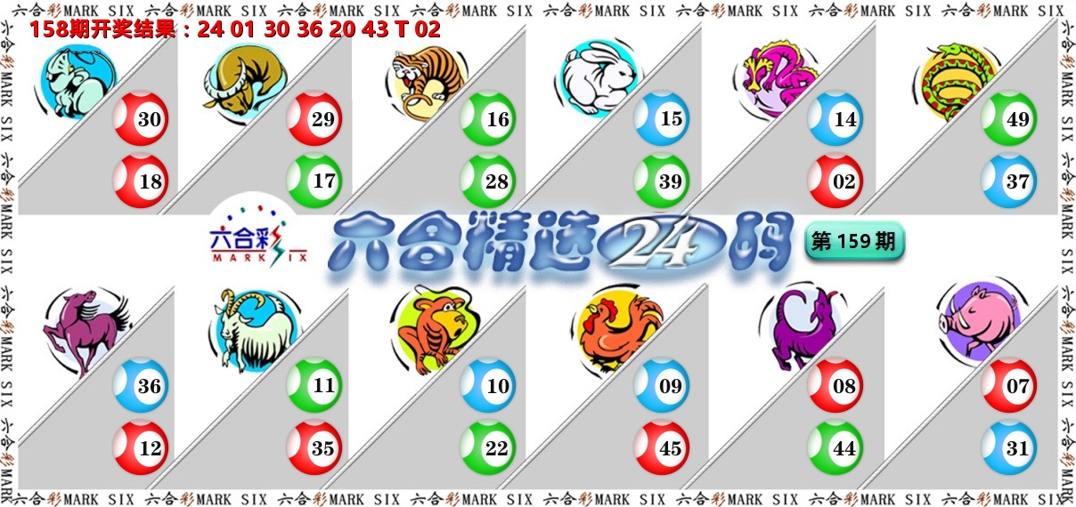 六合精选24码 第159期