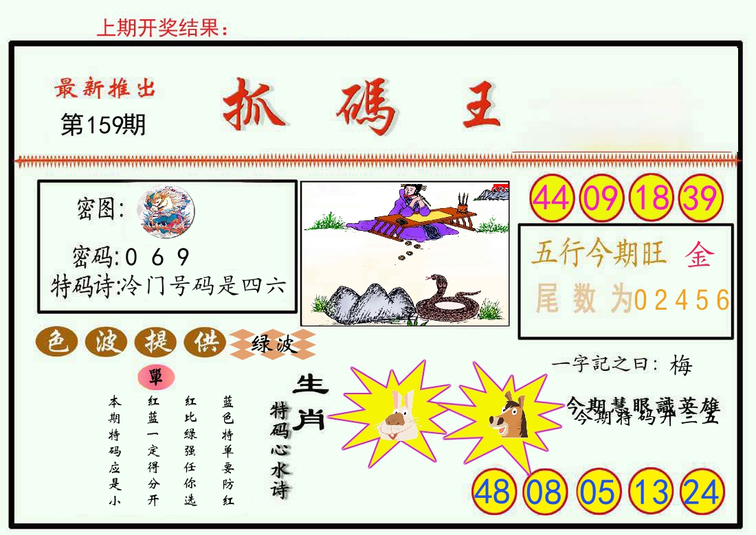 最新抓码王 第159期
