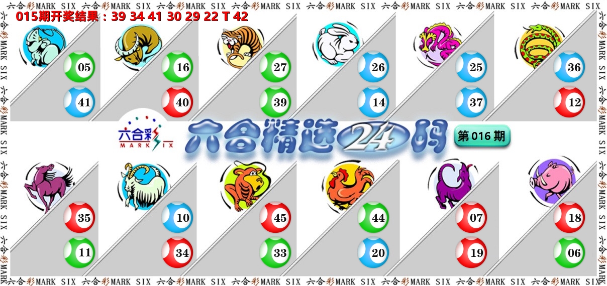 六合精选24码 第16期