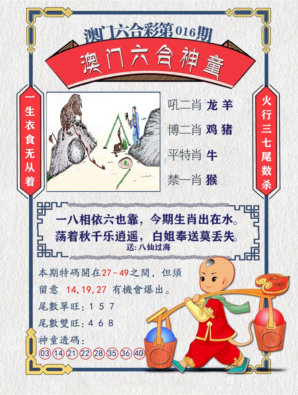 六合神童 第16期