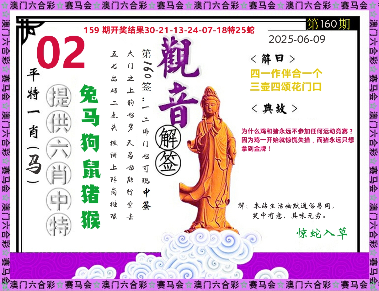 观音解签 第160期