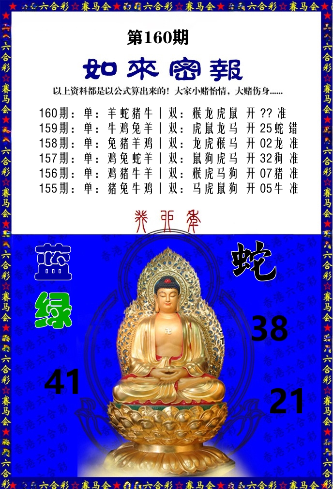 如来密报 第160期