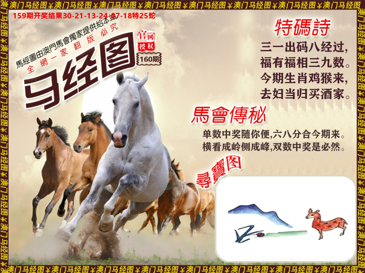 马经系列 第160期