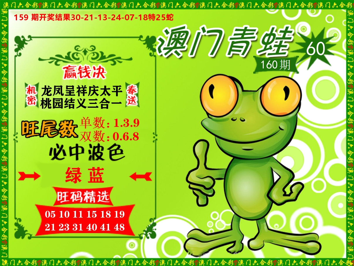 青蛙系列60 第160期