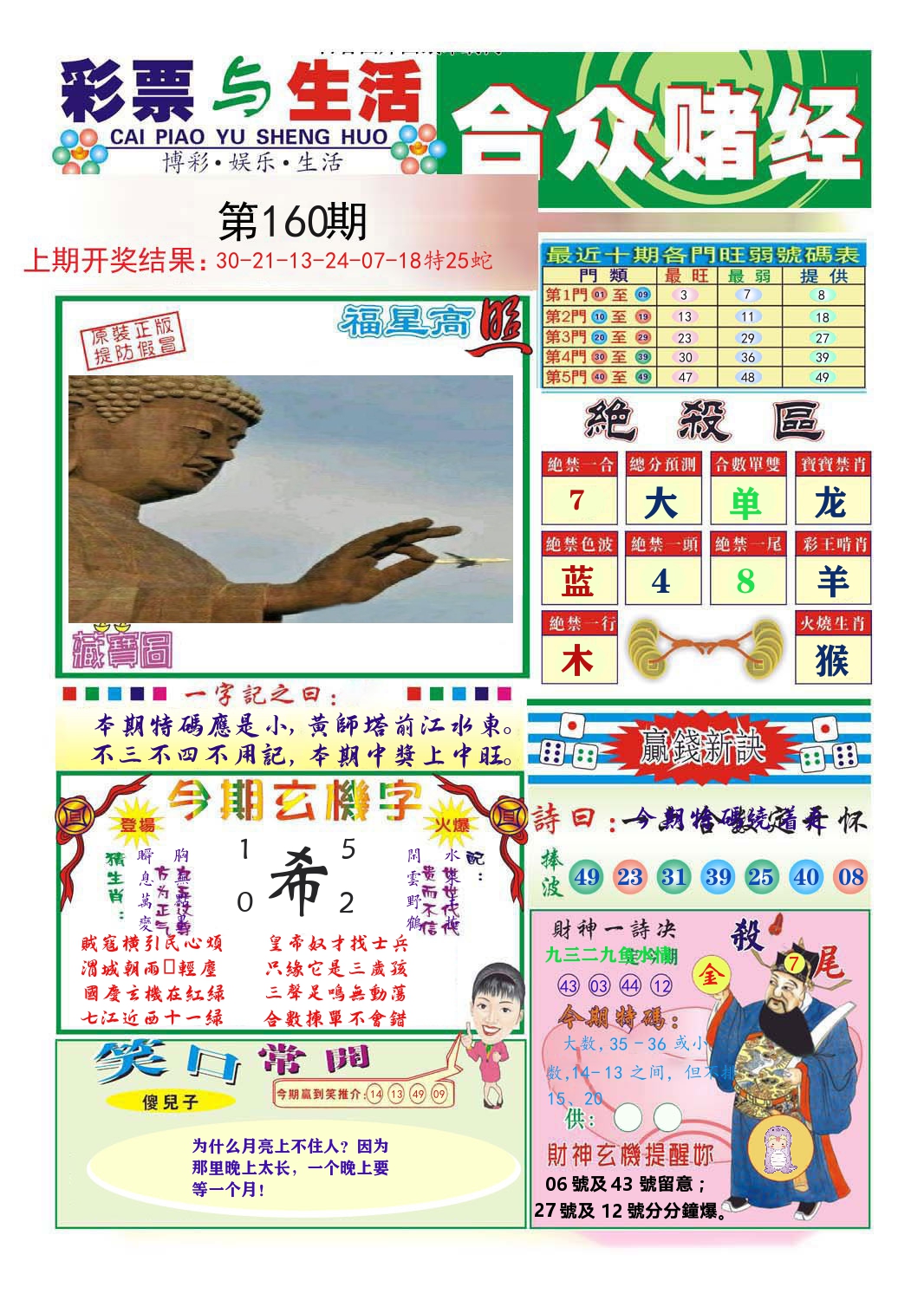合众赌经 第160期