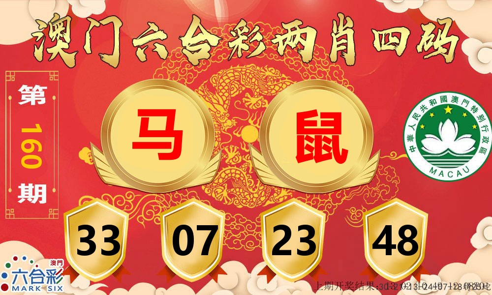 澳门两肖四码 第160期