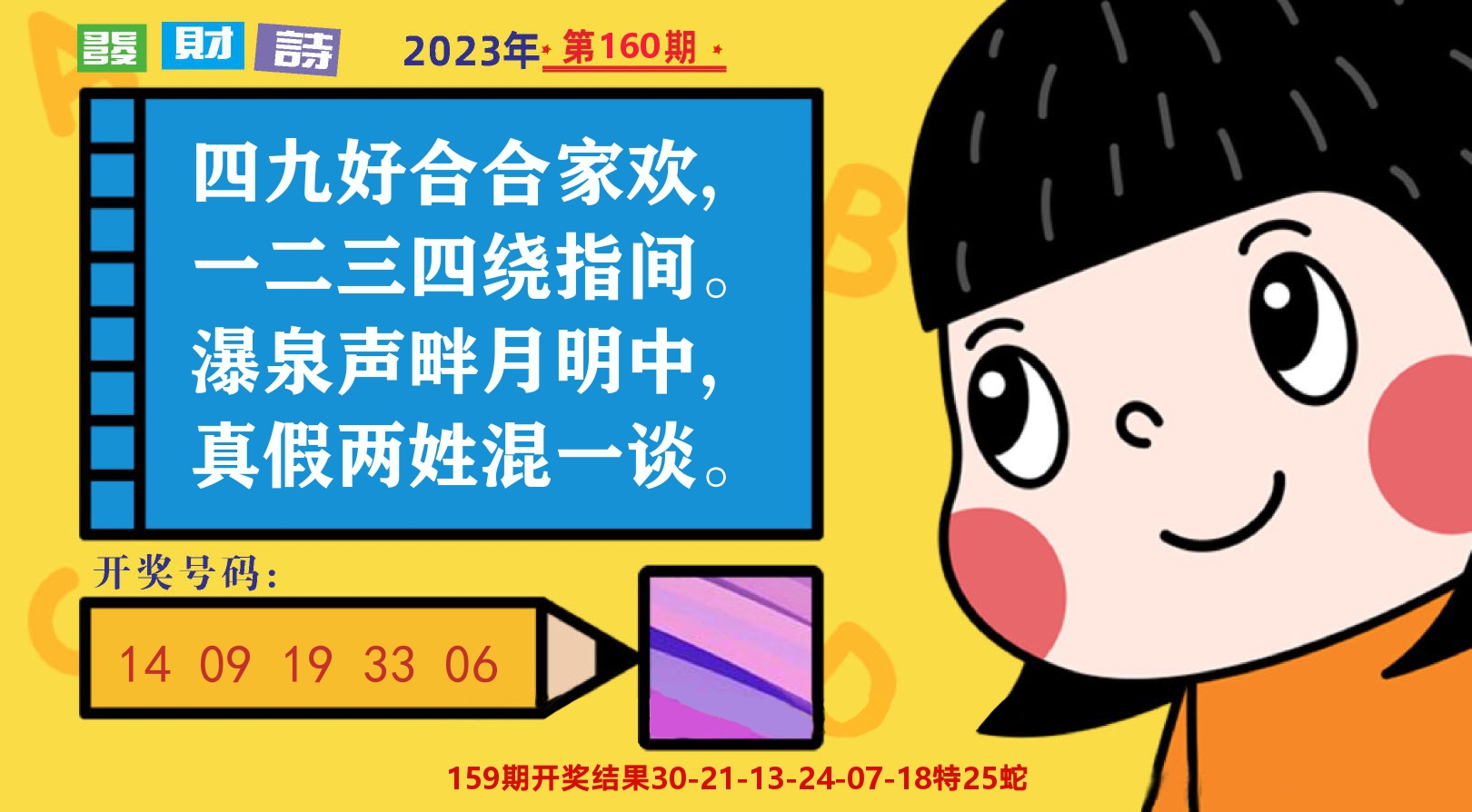 六合头条B 第160期