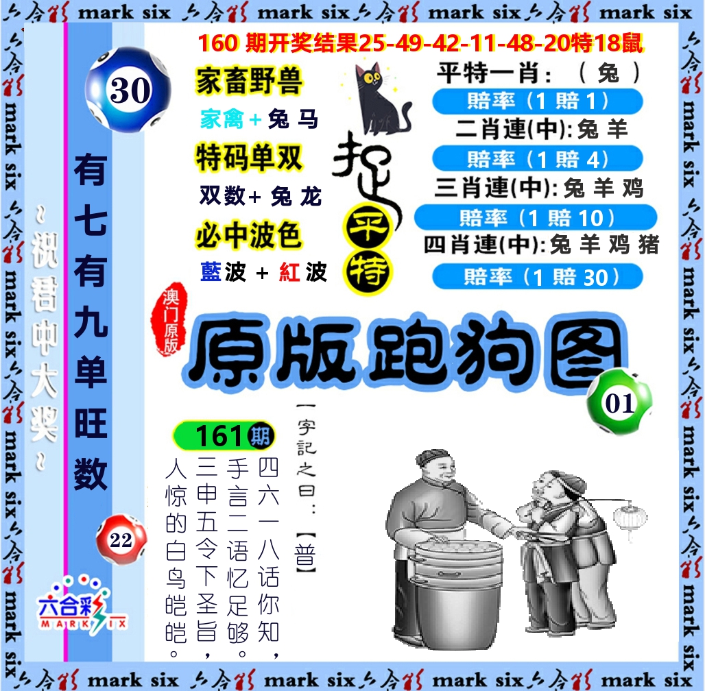 原版跑狗图 第161期