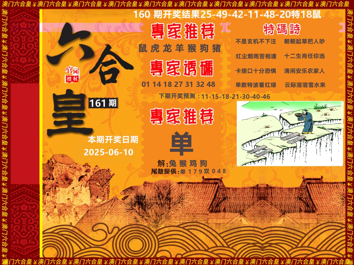 六合皇系列 第161期