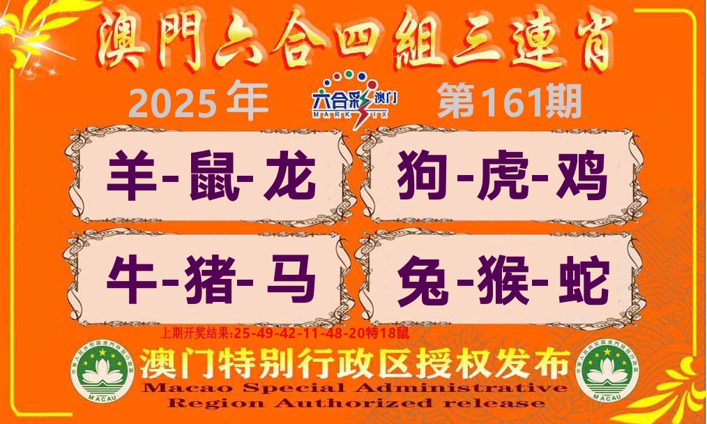 六合三连肖 第161期