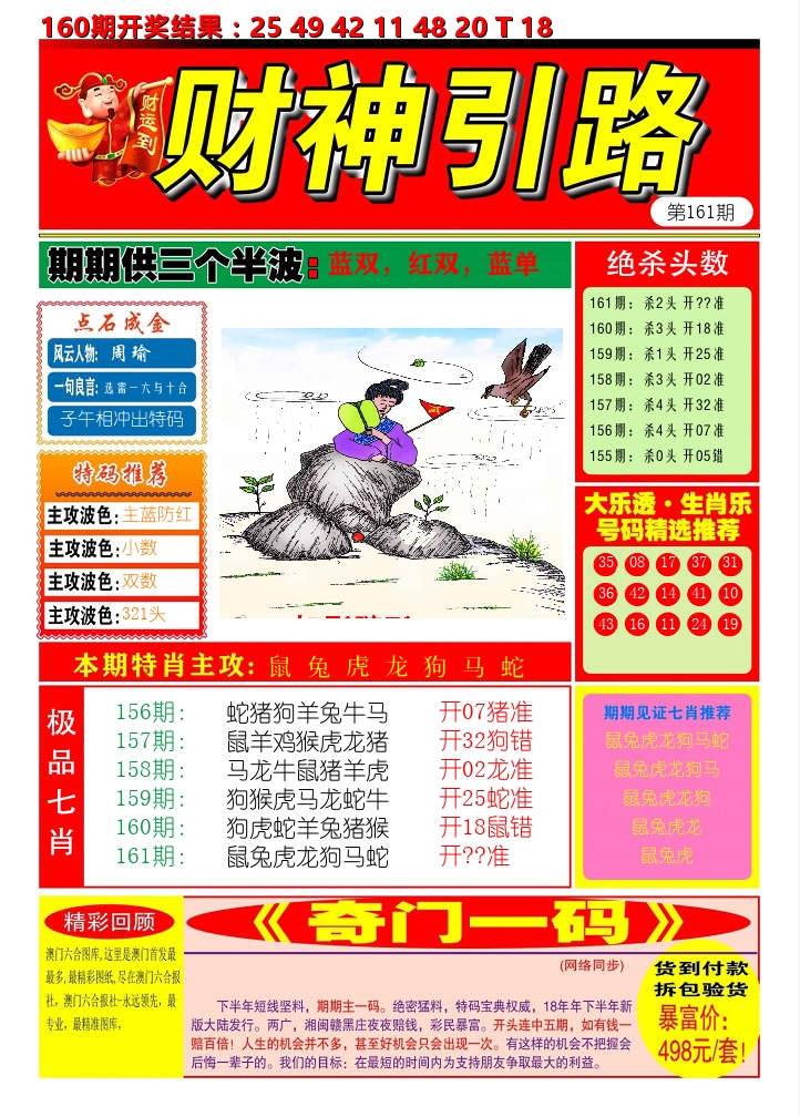 财神引路 第161期