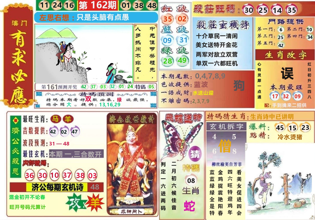 澳门有求必应 第162期
