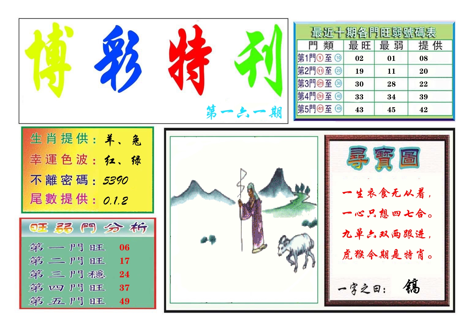 博彩特刊 第162期