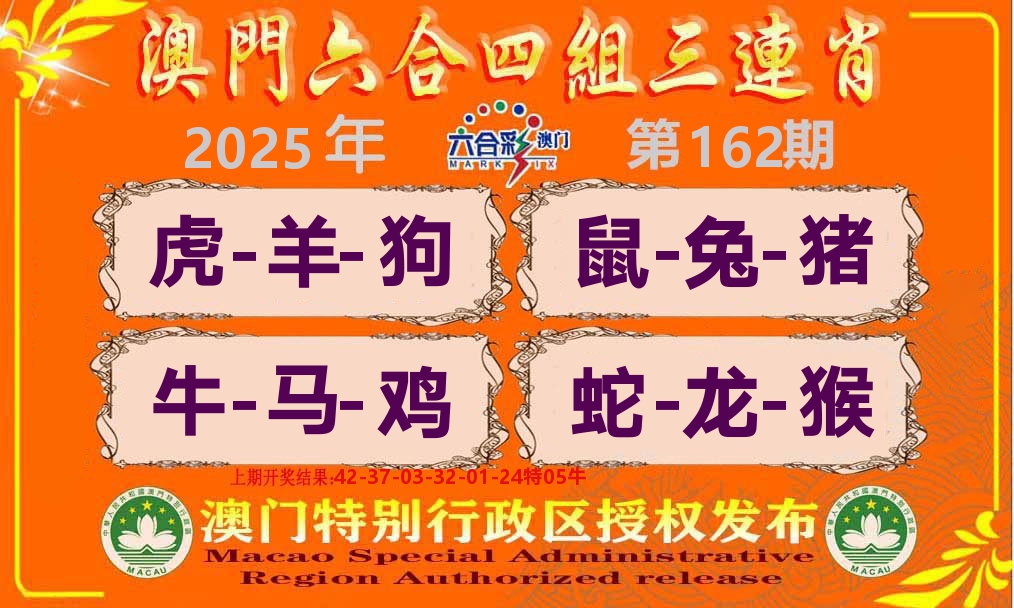 六合三连肖 第162期