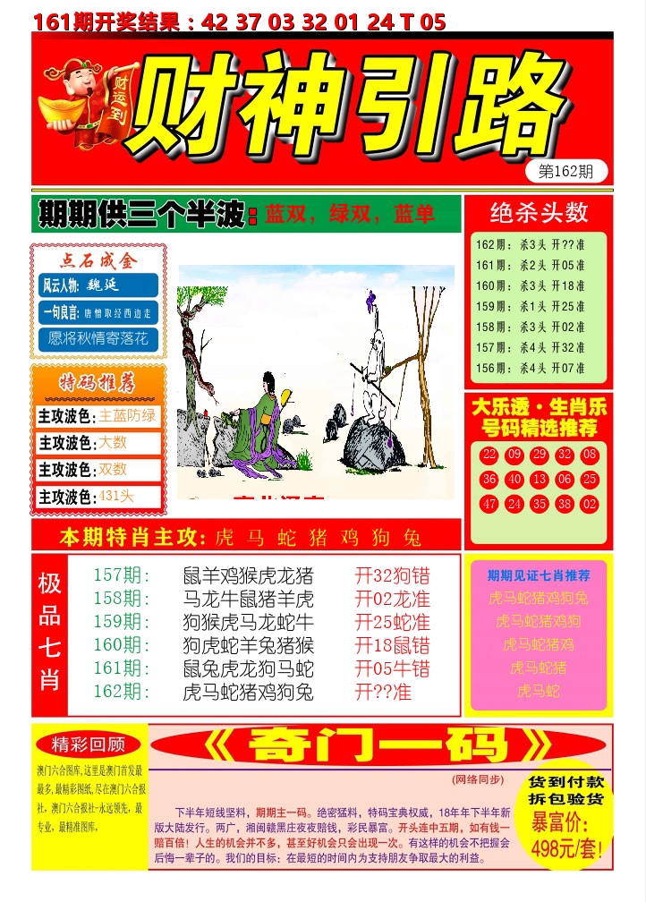 财神引路 第162期