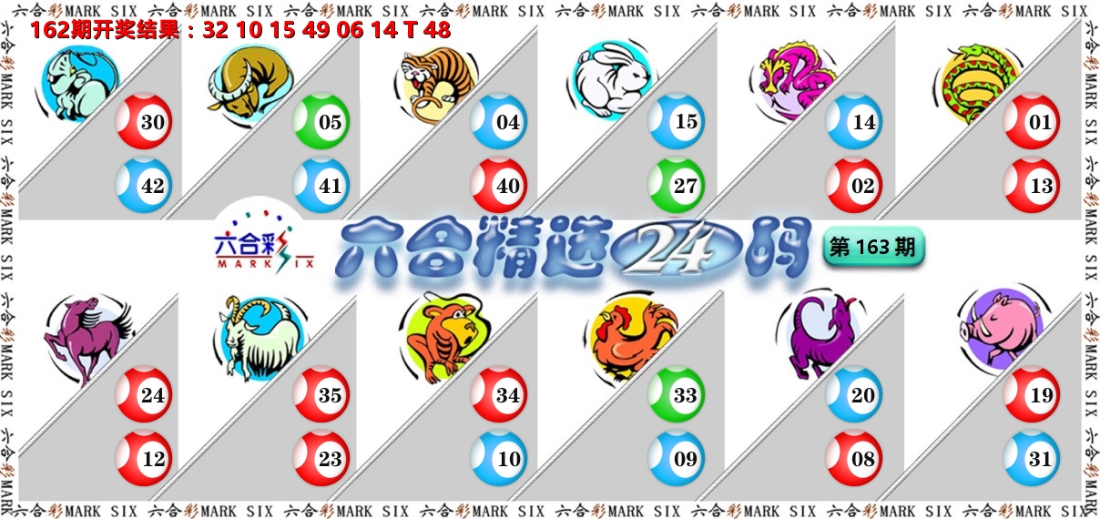 六合精选24码 第163期