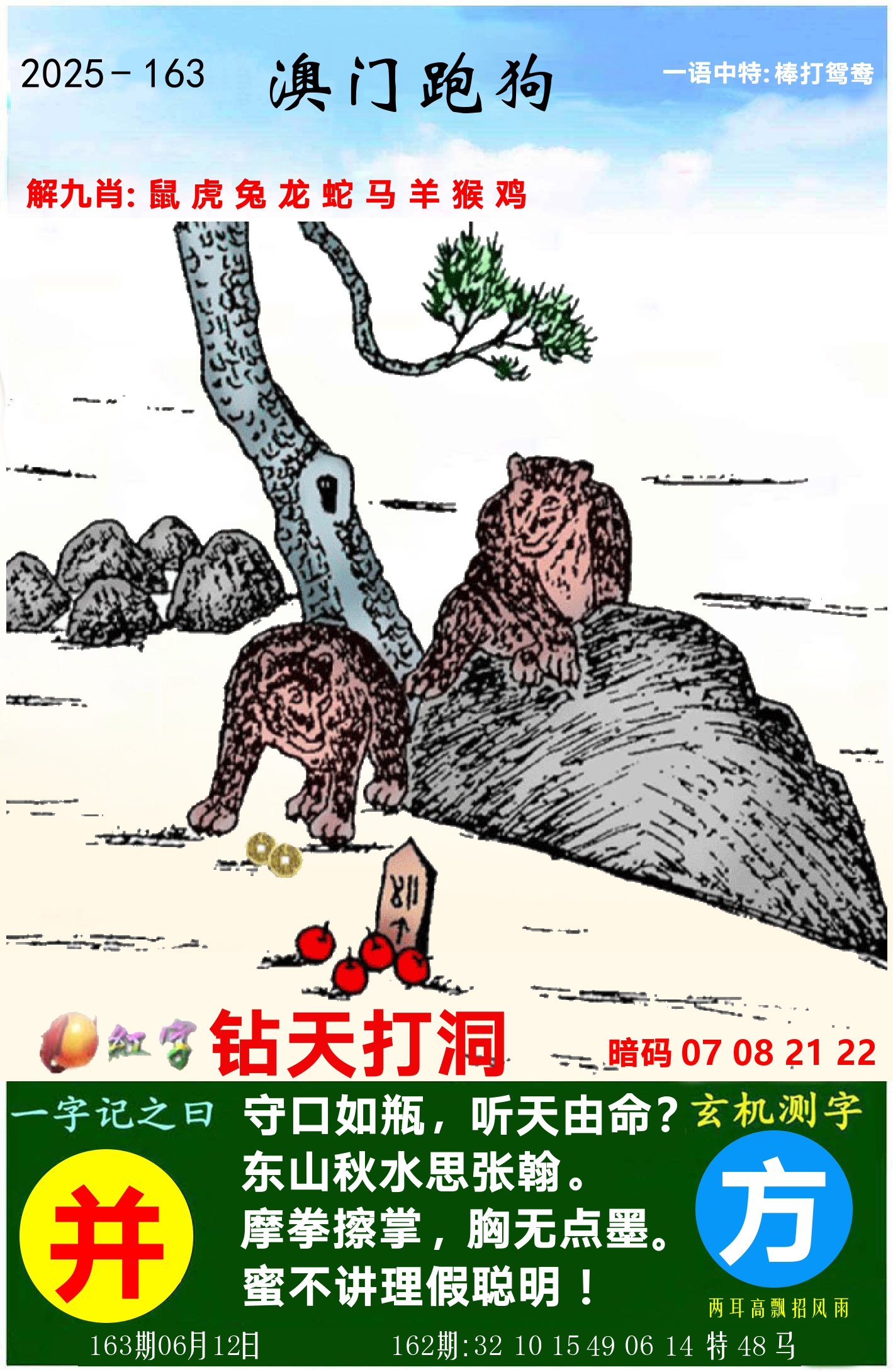澳门跑狗图 第163期