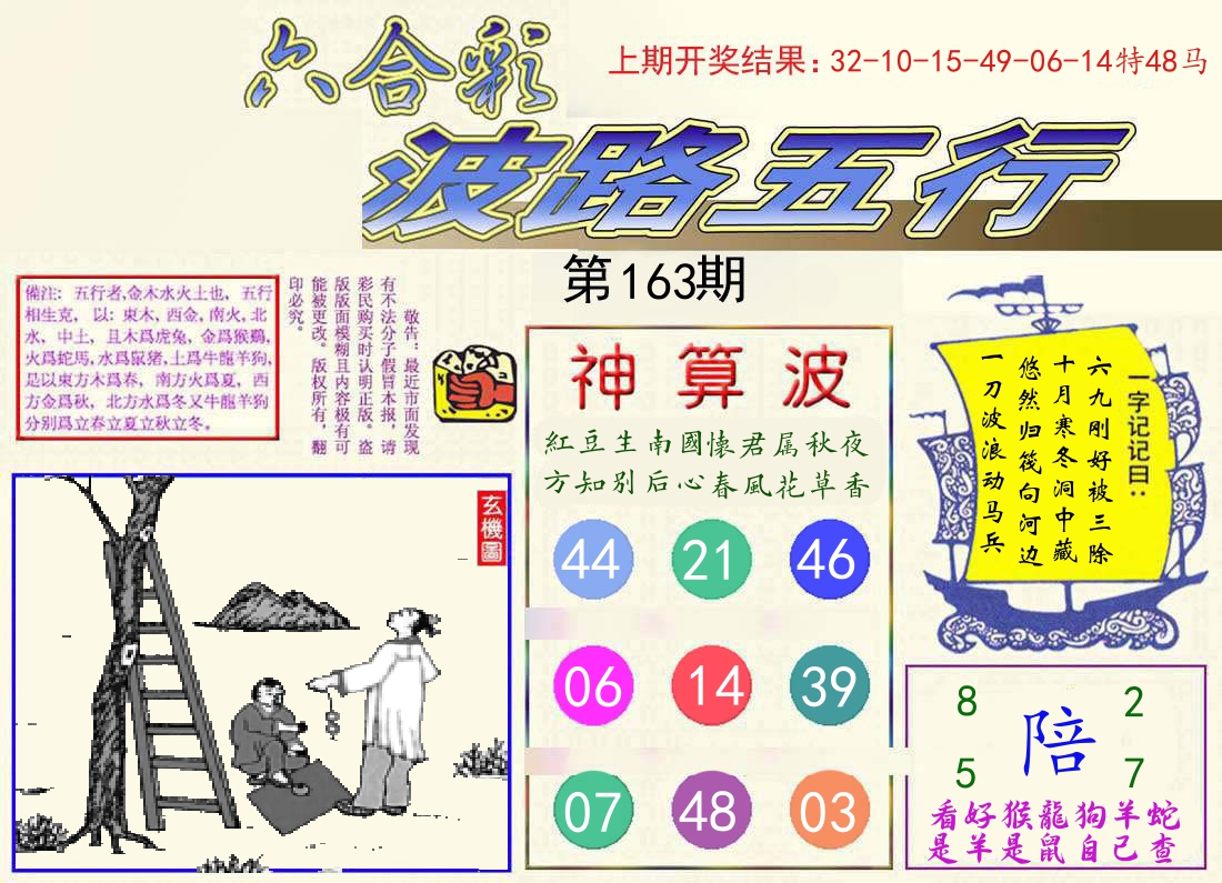 波路五行 第163期