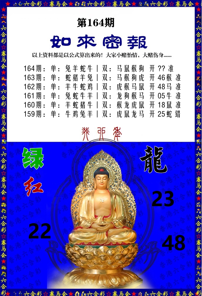 如来密报 第164期