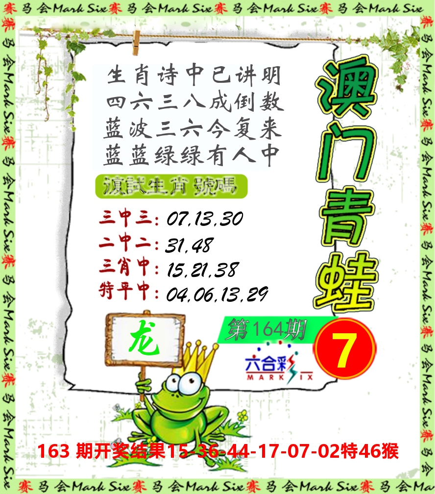 青蛙系列7 第164期