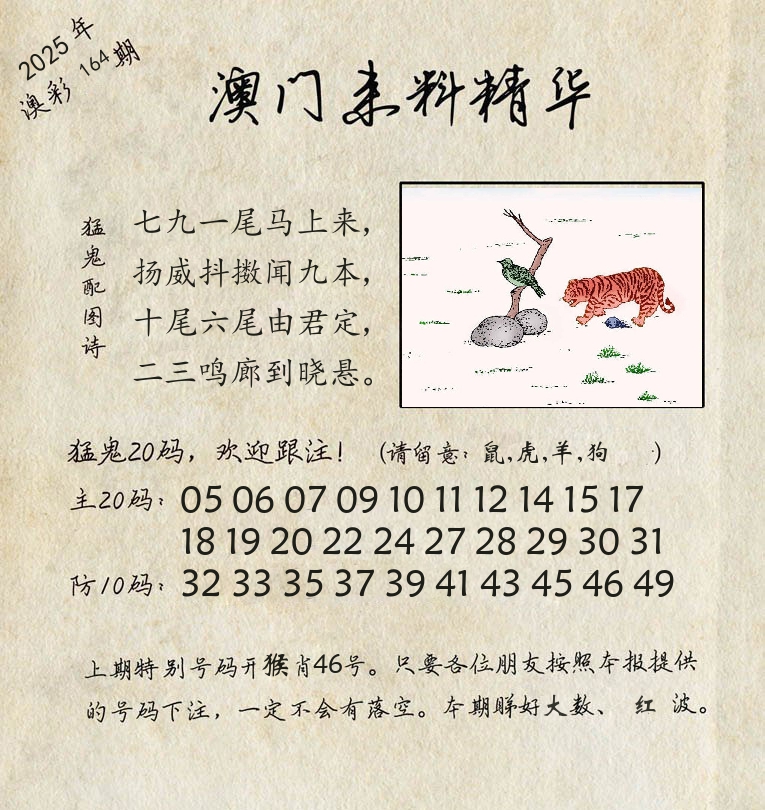 精华来料 第164期