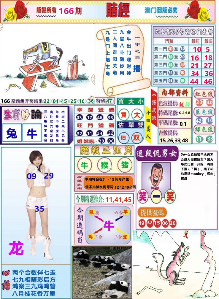 澳门赌经 第166期