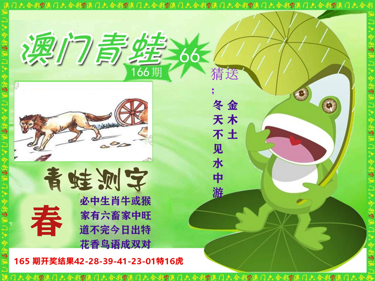 青蛙系列66 第166期