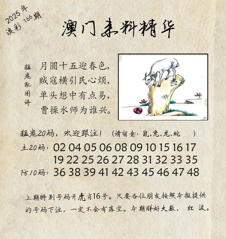 精华来料 第166期