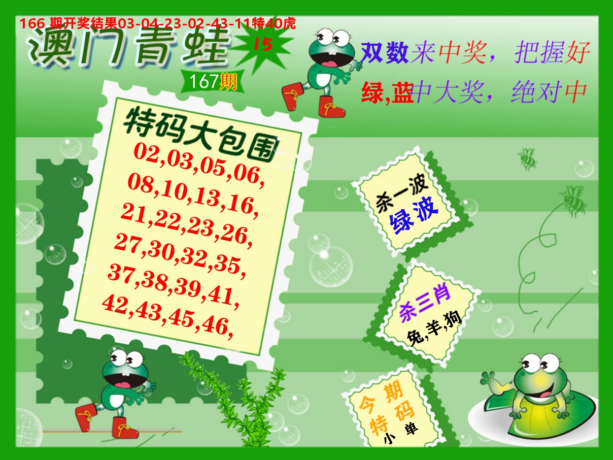 青蛙系列15 第167期